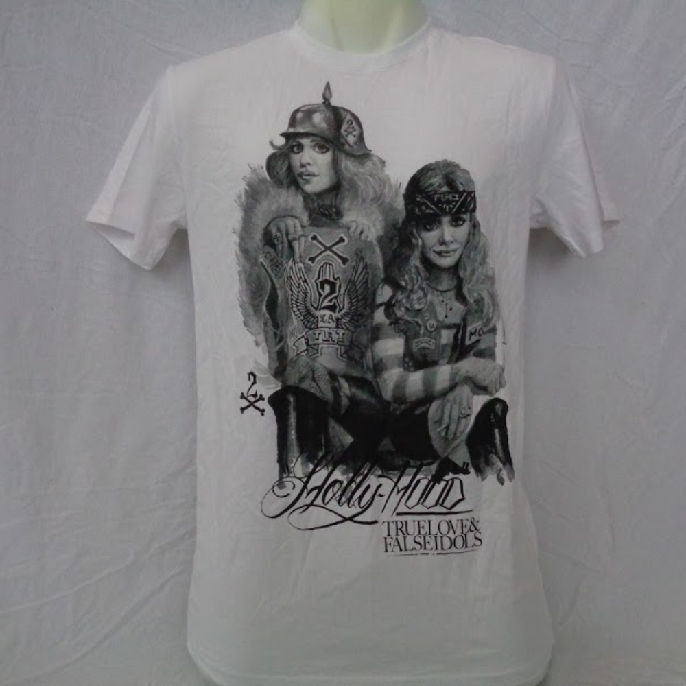 NWT True Love & False Idols White Twins T-Shirt